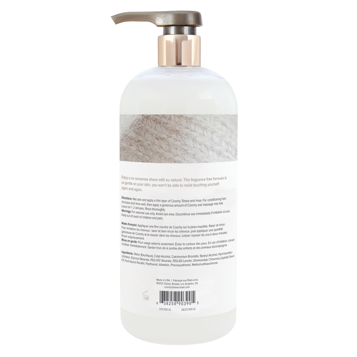 Shave Cream - Au Natural 32oz | 946mL