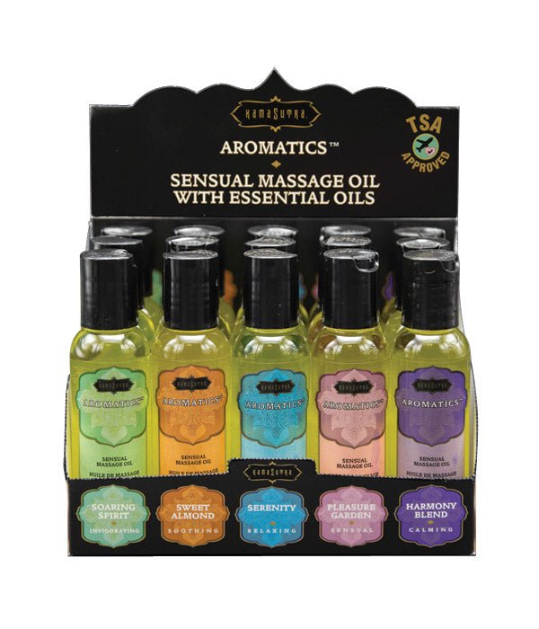 Display - Aromatics Massage Oil Prepack - LustyBanana
