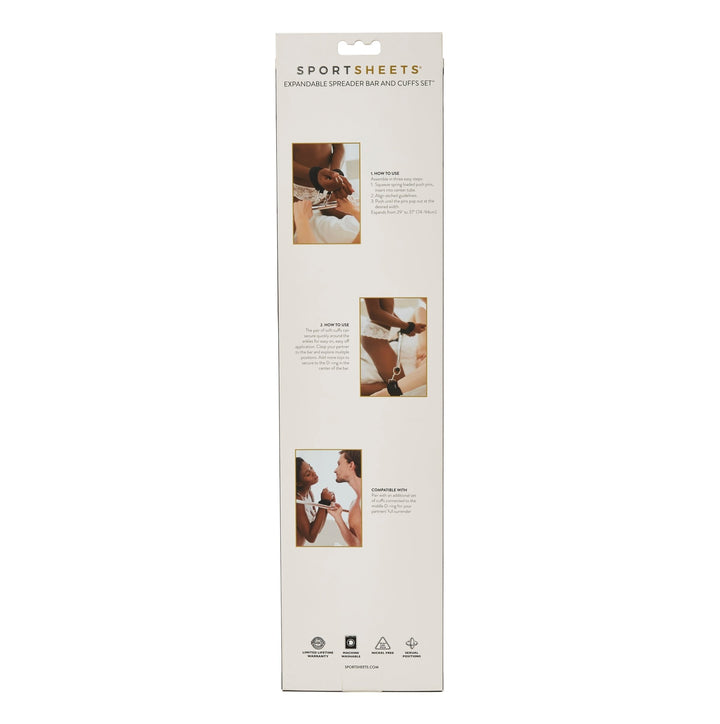 Expandable Spreader Bar & Cuffs Set - LustyBanana