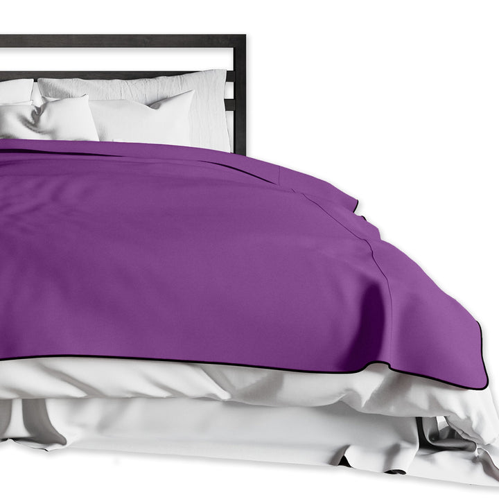 Fascinator Lush Throw Purple Microvelvet - King Size - LustyBanana