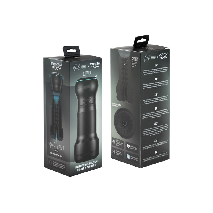 Feel by Kiiroo Pocket BCBS + PowerBlow combo - LustyBanana