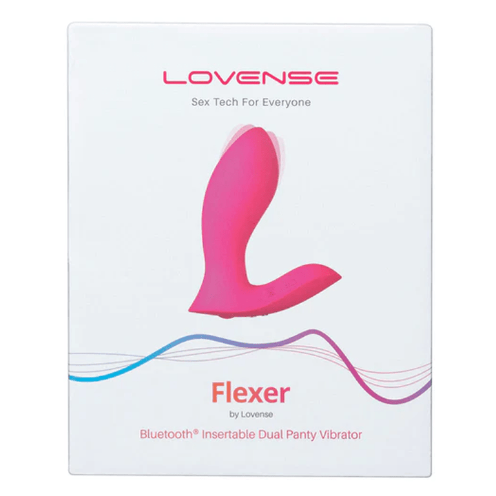 FLEXER BLUETOOTH INSERTABLE DUAL PANTY VIBRATOR - PINK - LustyBanana