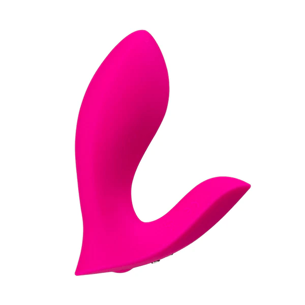 FLEXER BLUETOOTH INSERTABLE DUAL PANTY VIBRATOR - PINK - LustyBanana