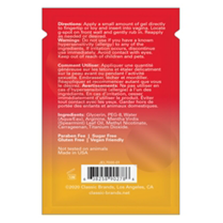 HAPPY GEE  COOLING PLEASURE GEL - FOIL - 0.03 fl oz | 1 mL