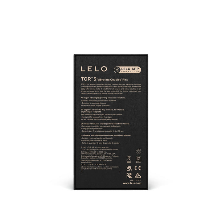 LELO TOR? 3 Black - LustyBanana