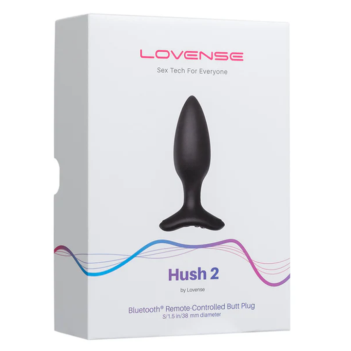 HUSH 2 1.5&quot BLUETOOTH BUTT PLUG - BLACK