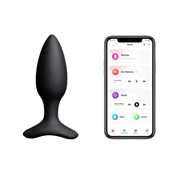 HUSH 2 1.5&quot BLUETOOTH BUTT PLUG - BLACK
