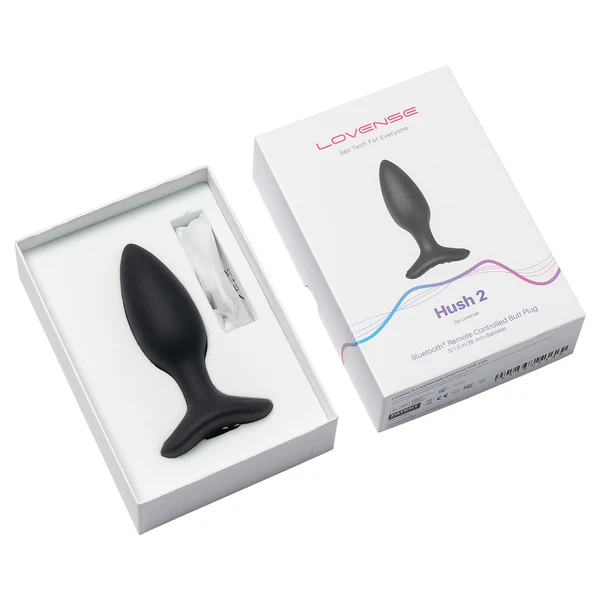 HUSH 2 1.5&quot BLUETOOTH BUTT PLUG - BLACK