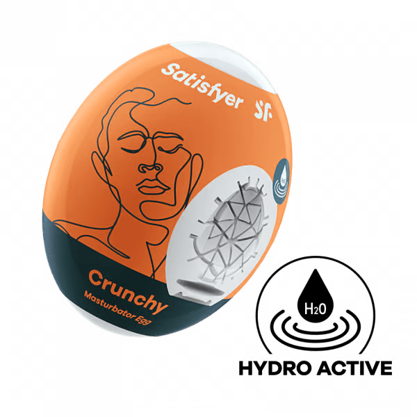 Masturbator Egg Single (Crunchy) Orange - LustyBanana