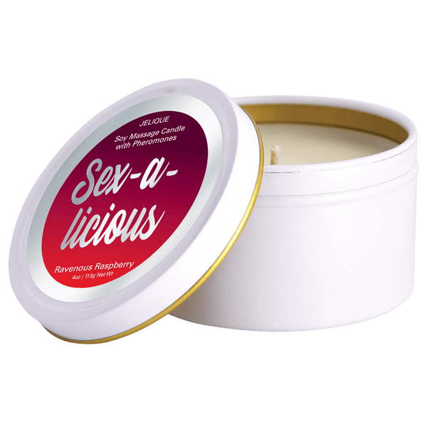 MOOD CANDLES Sex - a - licious - Pheromone Massage Candle Ravenous Raspberry 4oz | 113g - LustyBanana