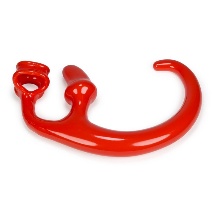 ALIEN TAIL, butt plug  sling, RED