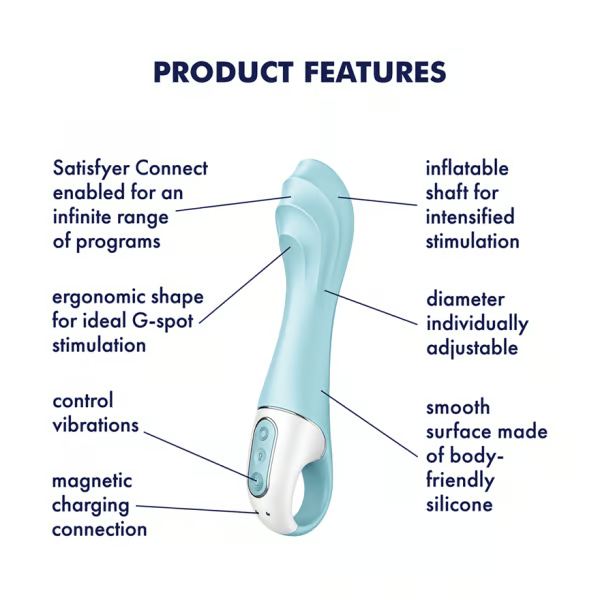 Air Pump Vibrator 5 Blue