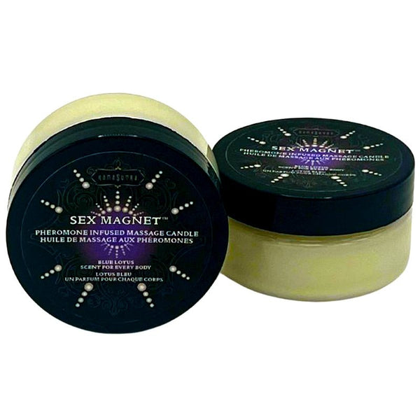 SEX MAGNET Pheromone - Blue Lotus Massage Candle 1.7oz - LustyBanana