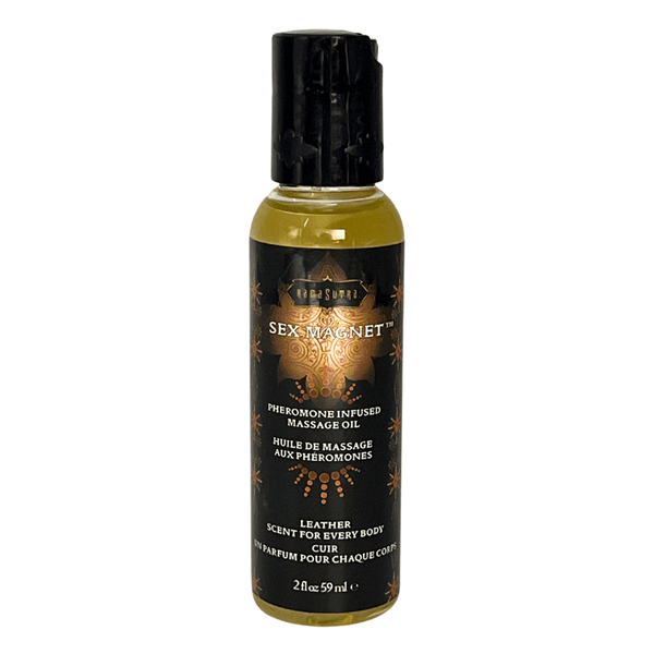 Sex Magnet Pheromone - Leather Massage Oil 2 fl oz/59 ml - LustyBanana