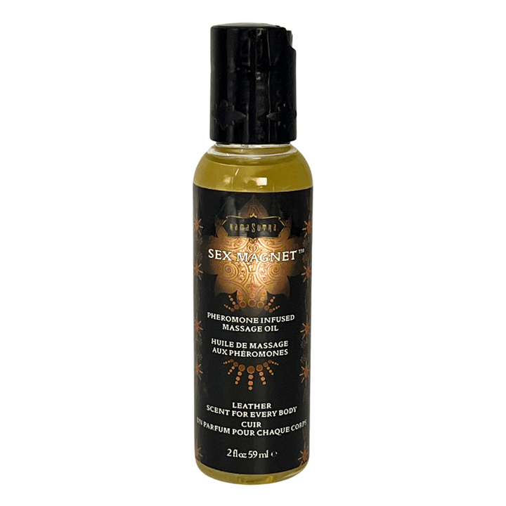 Sex Magnet Pheromone - Leather Massage Oil 2 fl oz/59 ml - LustyBanana
