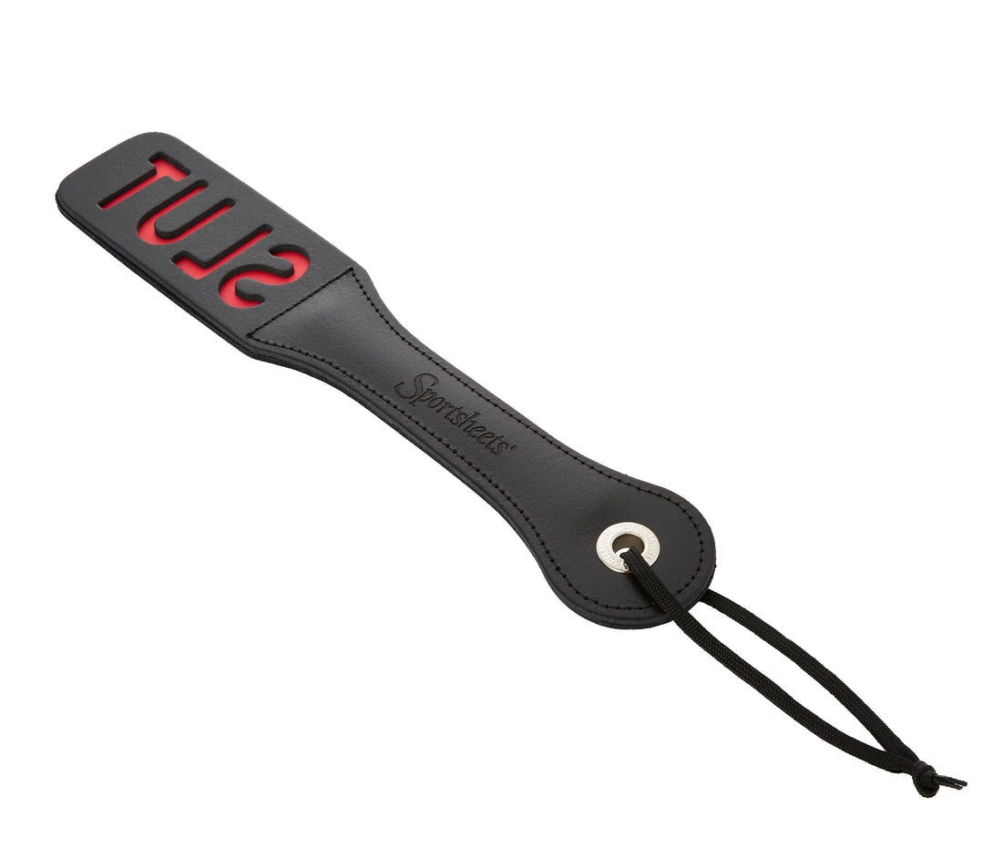 12? Leather Slut Impression Paddle