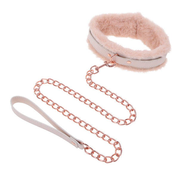 Peaches ?n CreaMe Fur Collar & Leash