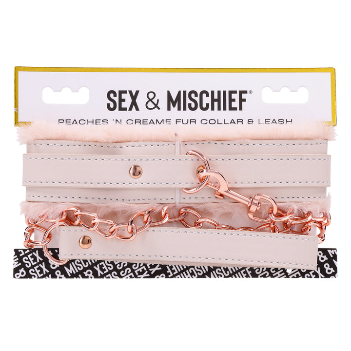 Peaches ?n CreaMe Fur Collar & Leash