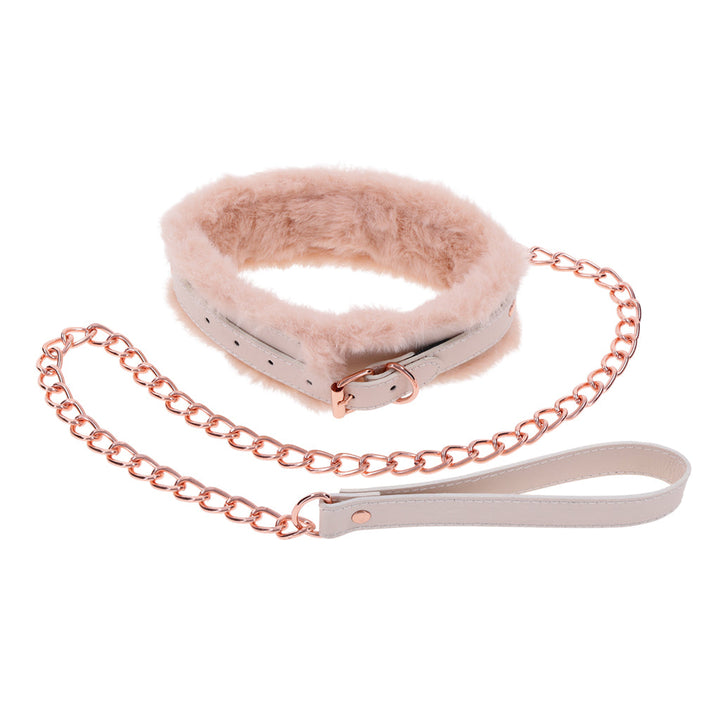 Peaches ?n CreaMe Fur Collar & Leash