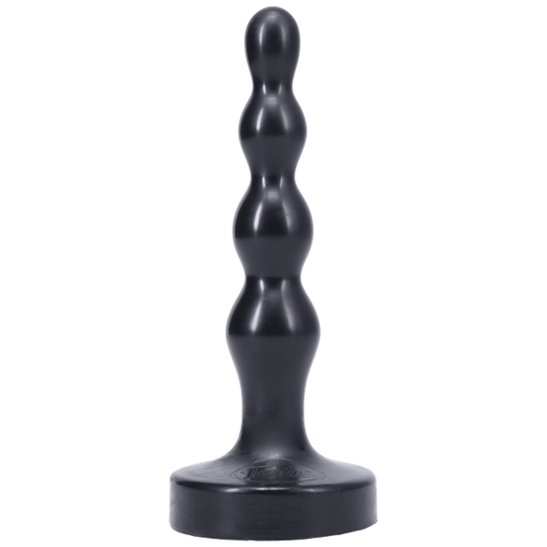 Tantus Silicone Ripple Small Silicone Butt Plug Black - LustyBanana