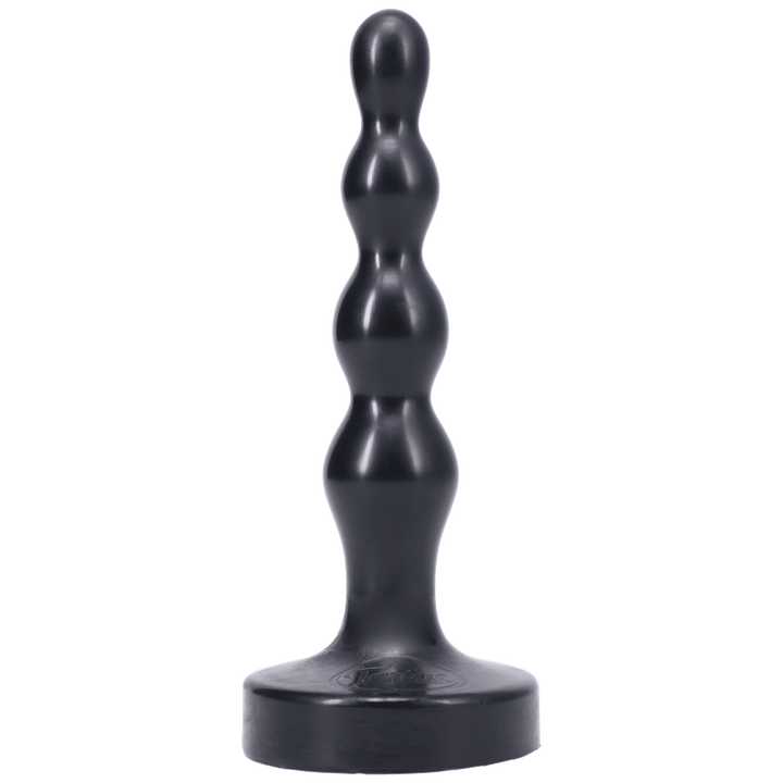Tantus Silicone Ripple Small Silicone Butt Plug Black - LustyBanana