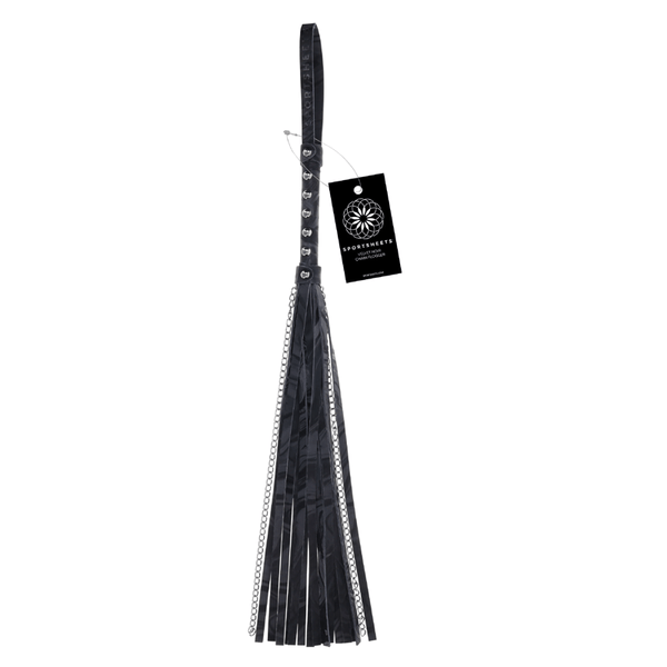 Velvet Noir Chain Flogger - LustyBanana