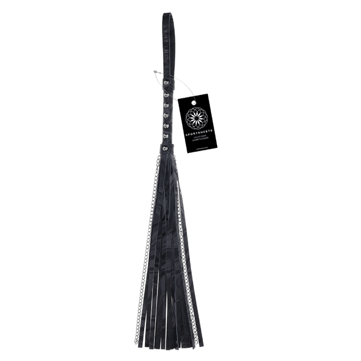 Velvet Noir Chain Flogger - LustyBanana