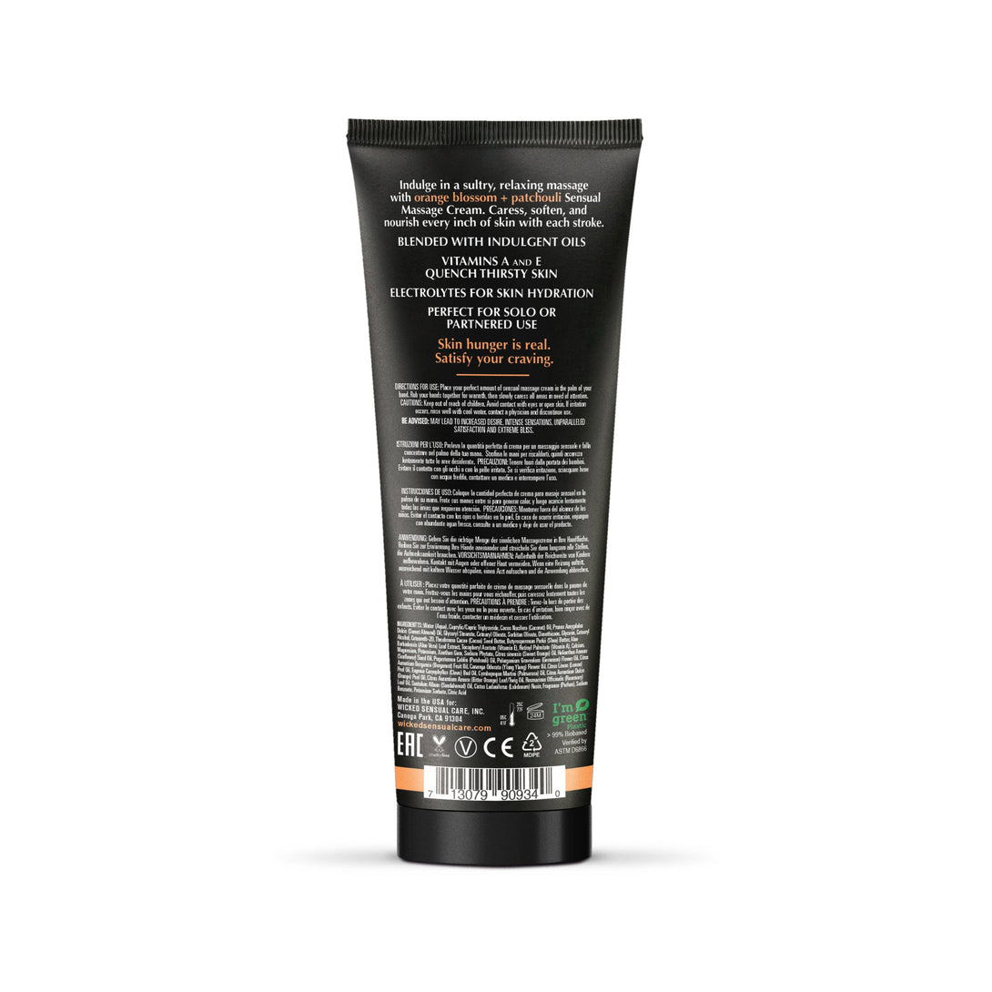 Orange Blossom  Patchouli Massage Cream 4oz