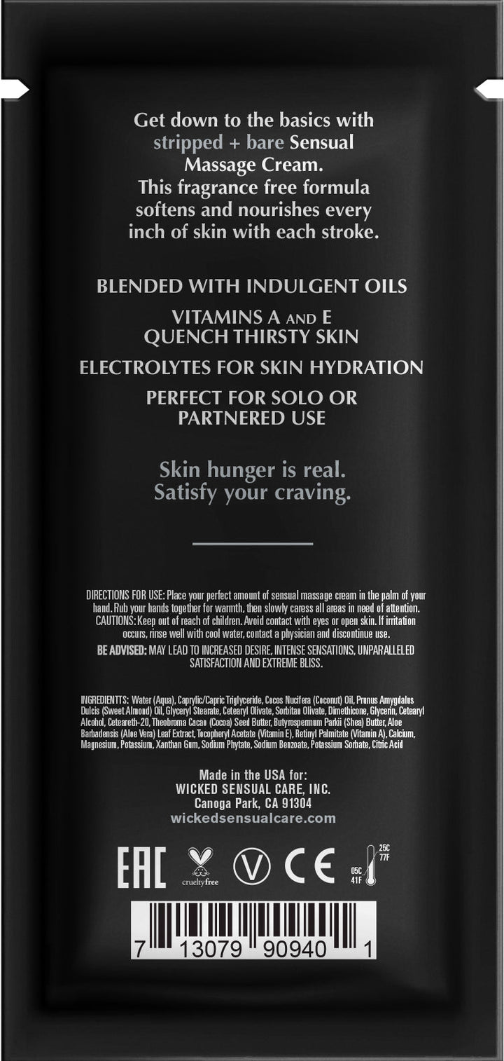 Stripped  Bare Massage Cream .34oz